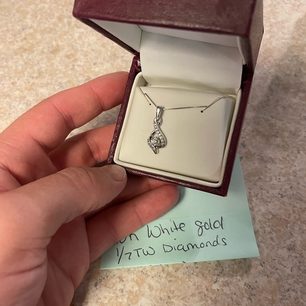 Diamond and White Gold Necklace